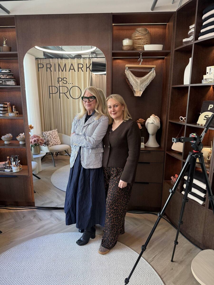 Sally Foran with Val Garland in London