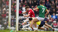 Paul Walsh has goal attempt saved by Seán Brennan 22/2/2026