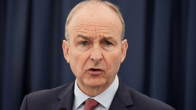 <p>Taoiseach Micheál Martin said the opposition is 'choosing to ignore' measures the Government has brought in, including the €755m fuel scheme. Picture: Niall Carson/PA</p>