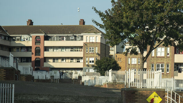 <p> Built in 1936, Oliver Bond House is one of the oldest and largest flat complexes in Dublin City. Picture: Gareth Chaney/Collins</p>