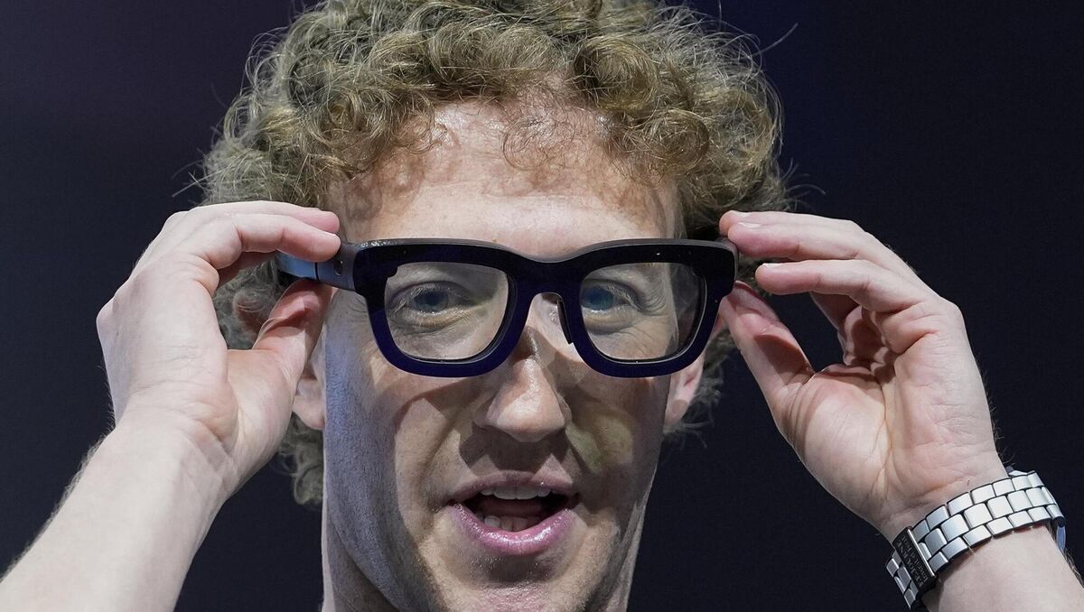 Mark Zuckerberg demonstrating Meta 'smart' glasses. Such devices were at the centre of a controversy in Cork recently when a woman was filmed without her consent and the video streamed online. File picture: Godofredo A Vásquez/AP