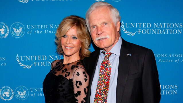 <p>Jane Fonda and CNN founder Ted Turner (Jason DeCrow/AP)</p>