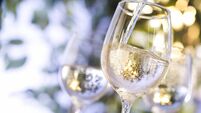 Wine being poured into glass