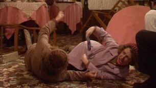 <p>Mrs Doyle and Mrs Dineen in 'Father Ted' fighting over who is paying for tea. 'I’ve been home for eight years. Back to fighting at the till to pay for your tea with friends.' Photo: Channel 4</p>