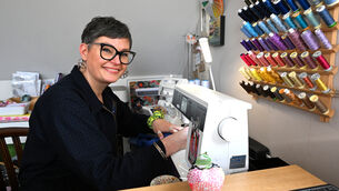 <p>Seamstress Joanna O'Dowd encourages people to make their own clothes. Picture: Larry Cummins</p>