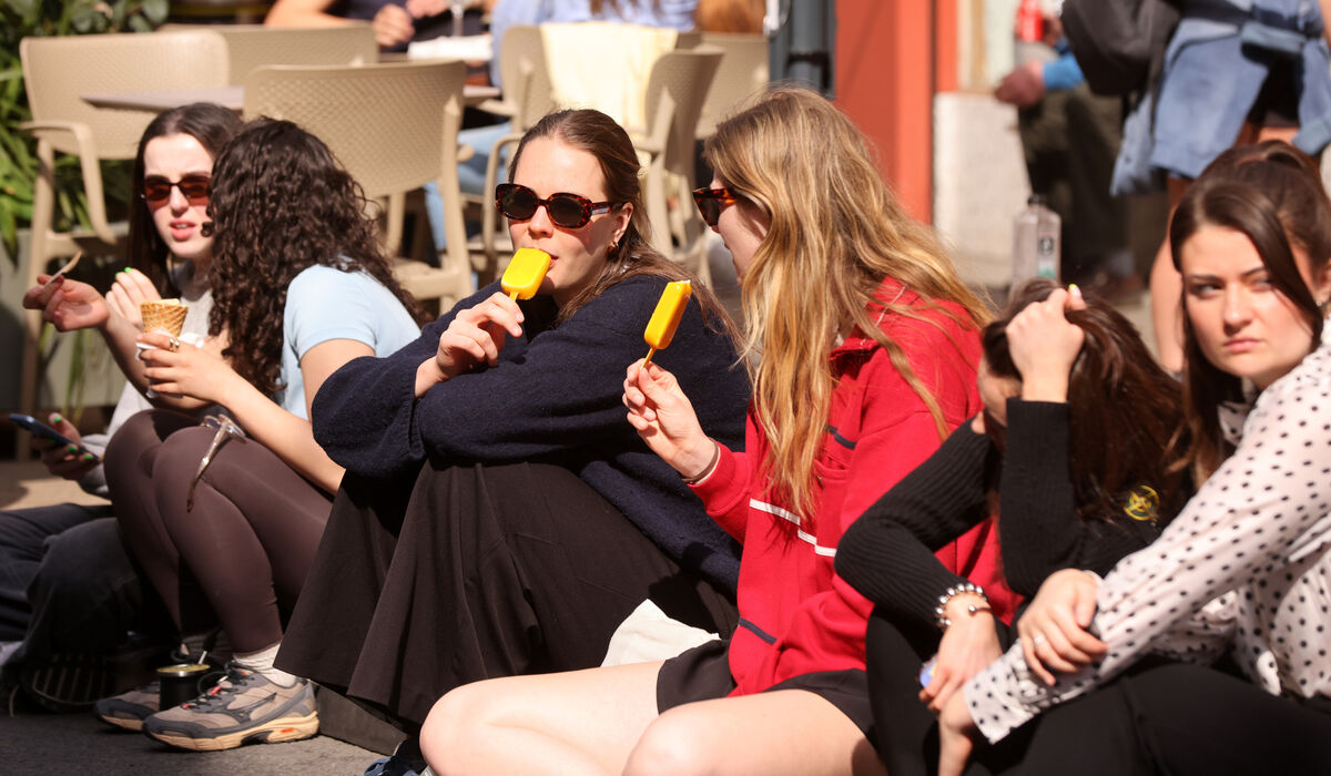 A sudden burst of sunny weather back in April brought out the fashion conscious in their droves to idle with friends on Drury Street. Picture: Eamonn Farrell/© RollingNews.ie A sudden burst of sunny weather back in April brought out the fashion conscious in their droves to idle with friends on Drury Street. Picture: Eamonn Farrell/© RollingNews.ie