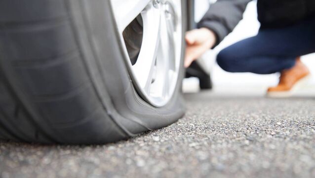 <p>The tools to change your tyre should be in your car. You'll need the jack, the spare tyre, the wheel brace with an extension bar if necessary, and the wheel-nut adaptor. </p>