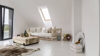 Room with wooden furniture