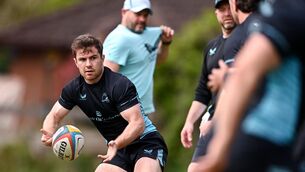 <p>Luke McGrath during a Leinster Rugby squad training session at Rosemount in UCD. Pic: Ben McShane/Sportsfile</p>