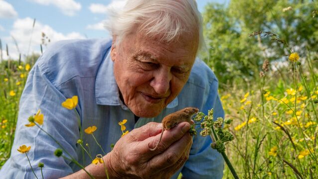 <p>Over seven decades, David Attenborough helped shift our relationship with the natural world. Picture: Joe Loncraine/ BBC/Passion Planet/PA </p>