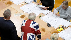 <p>Votes are being counted in local elections as initial results pointed towards Reform UK gains (Joe Giddens/PA)</p>