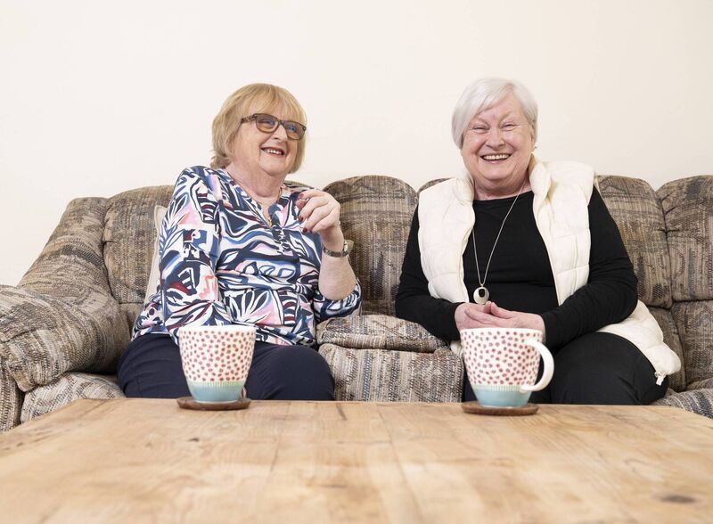 Nora Burke (left) and Martina O’Riordan (right) who travelled together for treatment at Kingsbridge Private Hospital and are encouraging others not to suffer in silence, sharing how their experience has helped them regain their independence and quality of life. Photo: Gerard McCarthy Nora Burke (left) and Martina O’Riordan (right) who travelled together for treatment at Kingsbridge Private Hospital and are encouraging others not to suffer in silence, sharing how their experience has helped them regain their independence and quality of life. Photo: Gerard McCarthy