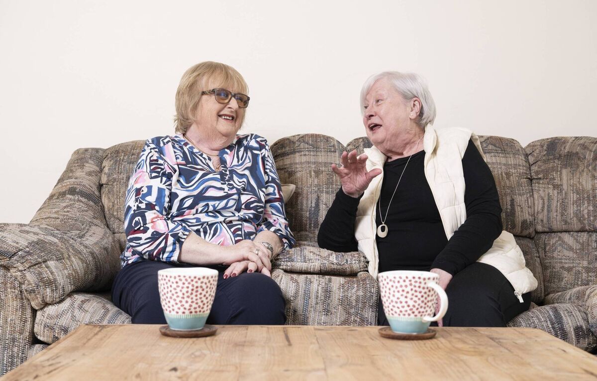 Nora Burke (left) and Martina O’Riordan (right): 'We were at each other’s weddings'. Photo: Gerard McCarthy 