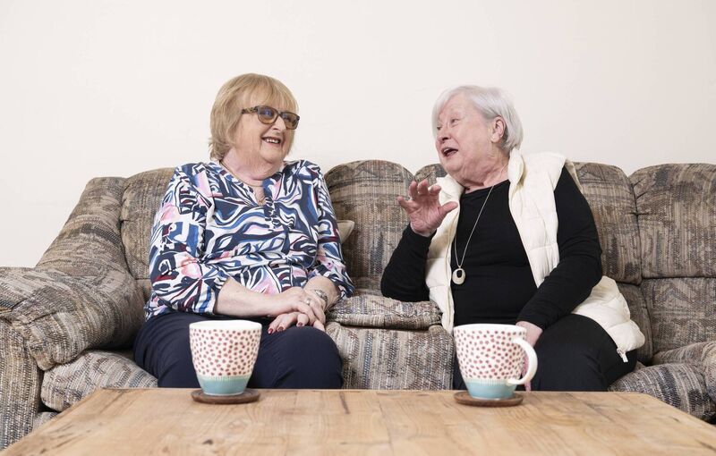Nora Burke (left) and Martina O’Riordan (right): 'We were at each other’s weddings'. Photo: Gerard McCarthy Nora Burke (left) and Martina O’Riordan (right): 'We were at each other’s weddings'. Photo: Gerard McCarthy