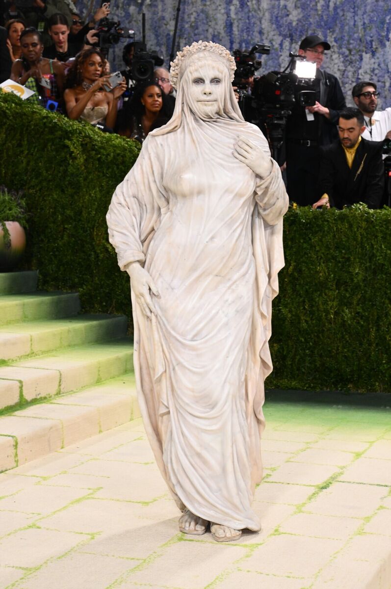 Heidi Klum at the Met Gala this week. Photo: Matt Crossick/PA