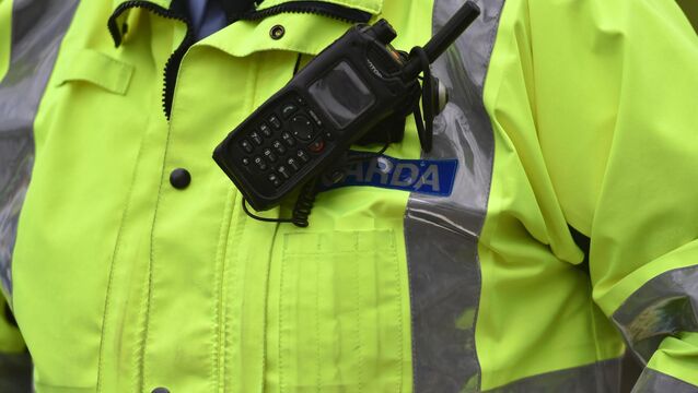 <p>The scene has been sealed off as gardaí investigate. Picture: Dan Linehan</p>