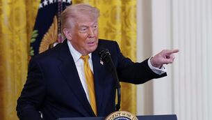 <p>President Donald Trump: 'The Celebration in Russia is for Victory Day but, likewise, in Ukraine, because they were also a big part and factor of World War II.' Picture: Jacquelyn Martin/AP</p>
