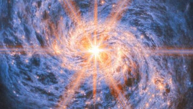 <p>Messier 77 is a barred spiral galaxy much appreciated by astronomers for its combination of relative proximity and spectacular features to study. Picture: Nasa/AP</p>