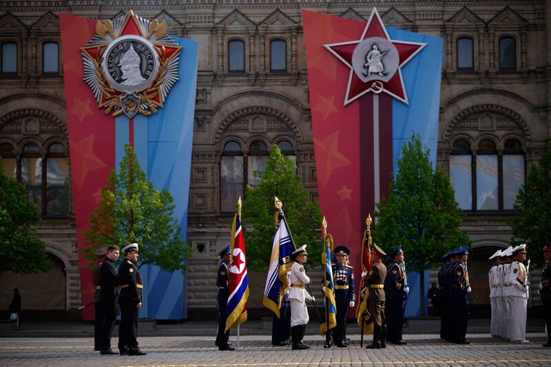 North Korea's servicemen wait for the start of the Victory Day military parade in Moscow, Saturday, May 9, 2026, during celebrations of the 81st anniversary of the Soviet Union's victory over Nazi Germany during the World War II. (AP Photo/Pavel Bednyakov, Pool) North Korea's servicemen wait for the start of the Victory Day military parade in Moscow, Saturday, May 9, 2026, during celebrations of the 81st anniversary of the Soviet Union's victory over Nazi Germany during the World War II. (AP Photo/Pavel Bednyakov, Pool)