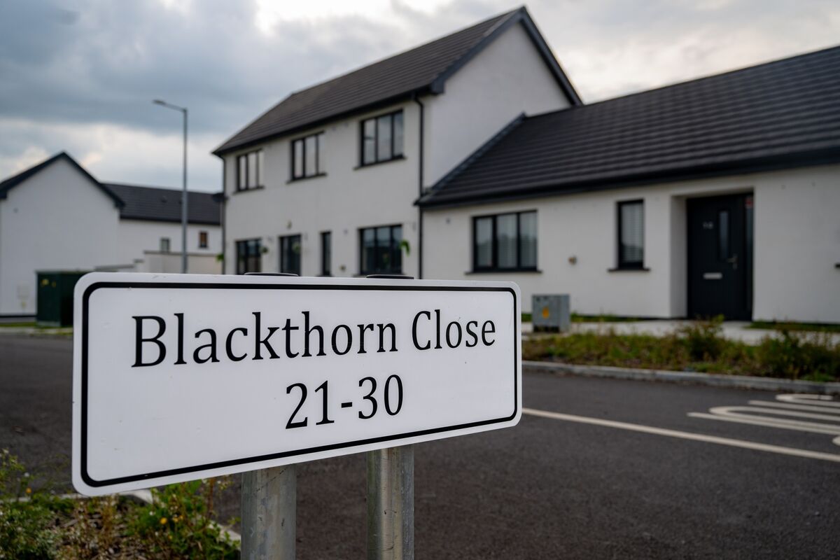 Blackthorn close, the estate in Carrick-on-Suir where the bodies of a woman and a newborn baby were found on Friday afternoon. Picture: Chani Anderson