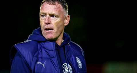 Graham Coughlan dejected after the match 8/5/2026