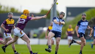 <p>Cian O'Sullivan of Dublin has a shot at goal. Pic: INPHO/James Lawlor</p>