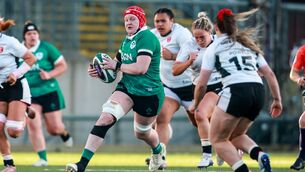 <p>STAR TURN: Ireland's Aoife Wafer makes a break. Pic: INPHO/Nick Elliott</p>