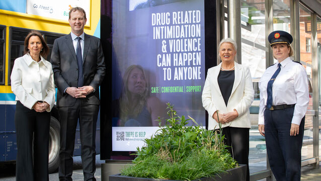 <p>Drive (Drug-Related Intimidation and Violence Engagement) oversight committee chair Antoinette Kinsella, justice minister Jim O’Callaghan TD, junior minister with responsibility for the National Drugs Strategy, Jennifer Murnane O’Connor, and Deputy Garda Commissioner, Policing Operations, Shawna Coxon launching the Drive campaign report. Picture: Bryan Brophy/1IMAGE</p>