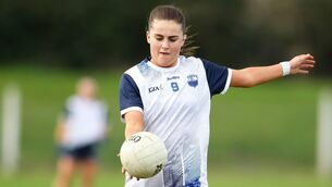 <p>EAGLE EYE: Kellyann Hogan was on target for Waterford in their win over Tipperary. Photo: Eddie Dee</p>