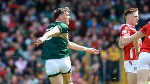 <p>STAR MAN: Kerry’s David Clifford kicks a score. Pic: ©INPHO/Dan Sheridan</p>