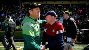 <p>FAMILIAR FEELING: Kerry manager Jack O'Connor, left, and Cork manager John Cleary shake hands after the Munster GAA Football Senior Championship final match between Kerry and Cork at Fitzgerald Stadium in Killarney, Kerry. Photo by Brendan Moran/Sportsfile</p>