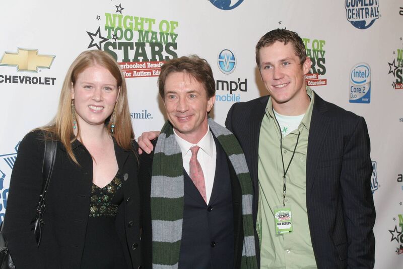 Martin Short with his children, Katherine and Oliver. Picture: Steve Azzara/Corbis via Getty Images
