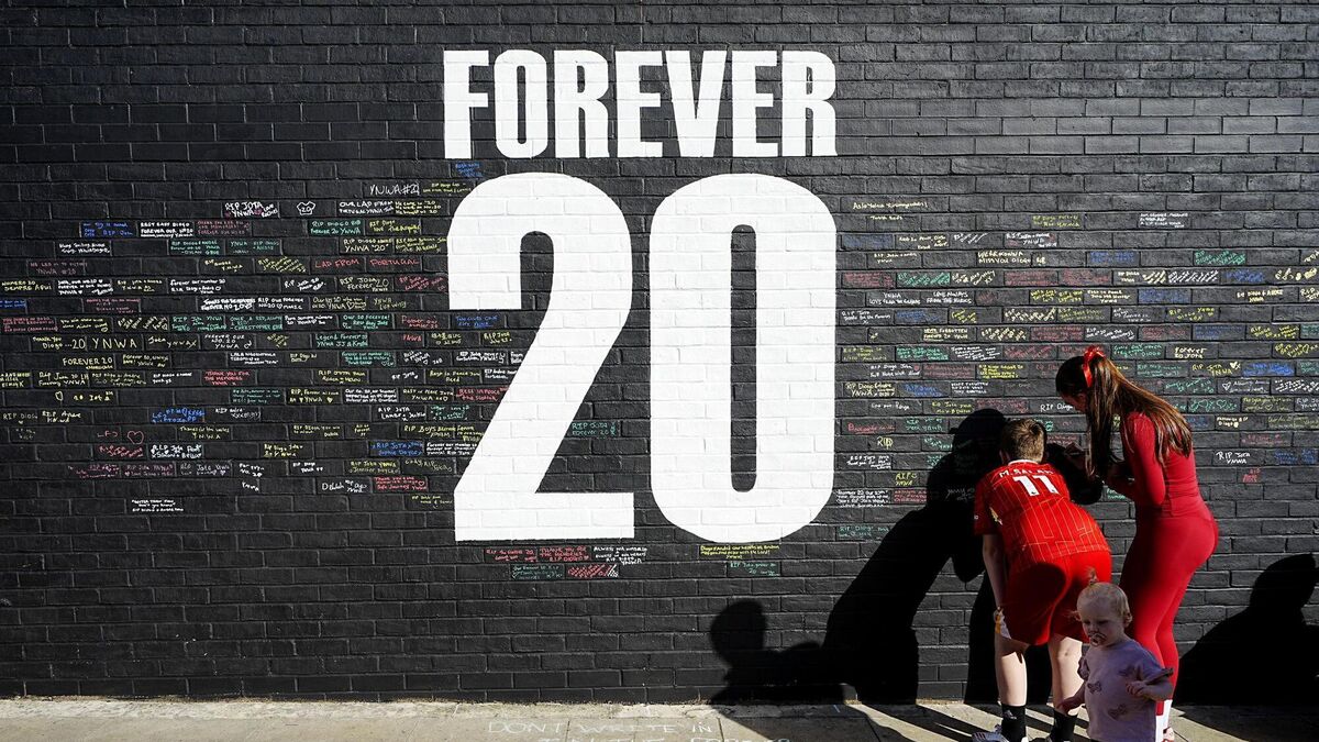 ‘Forever 20’: Liverpool release images of memorial to Diogo Jota and André Silva