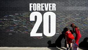 <p>FOREVER 20: Fans sign a mural in memory of Liverpool player Diogo Jota, on Sybil Road near Anfield. Pic: Peter Byrne/PA Wire.</p> <p>FOREVER 20: Fans sign a mural in memory of Liverpool player Diogo Jota, on Sybil Road near Anfield. Pic: Peter Byrne/PA Wire.</p>