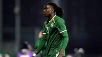Jaden Umeh dejected after the game ends in a draw 26/3/2026