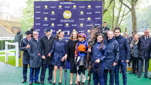 <p>Diamond Necklace and Ryan Moore win Emirates Poule d’Essai Des Pouliches for owners Coolmore and trainer Aidan O'Brien. Pic: Healy Racing.</p> <p>Diamond Necklace and Ryan Moore win Emirates Poule d’Essai Des Pouliches for owners Coolmore and trainer Aidan O'Brien. Pic: Healy Racing.</p>