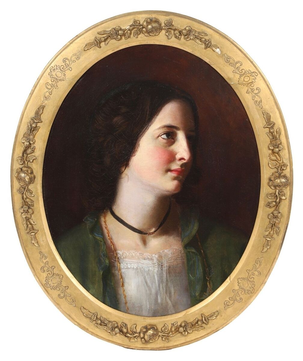 John Joseph Slattery's portrait of Norah Hill, Jane Austen's Irish-born grandniece.