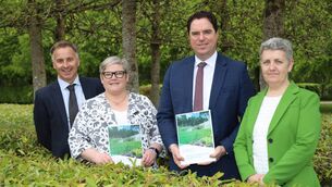 <p>Agriculture minister Martin Heydon with Liam Whitford, department inspector, at the launch of the Plant Health and Biosecurity Strategy 2026-2030 at Backweston Laboratories in Kildare.</p>
