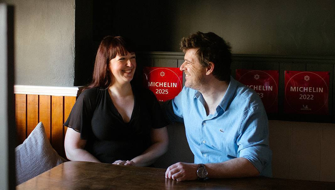 Rob Krawczyk and Elaine Fleming pictured at Restaurant Chestnut. Picture: Kate Bean.