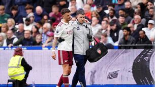<p>Arsenal’s Ben White limped off against West Ham (John Walton/PA)</p> <p>Arsenal’s Ben White limped off against West Ham (John Walton/PA)</p>