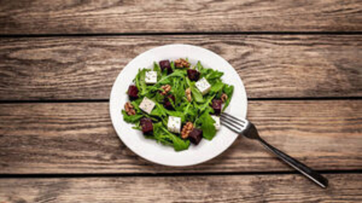Roast Beetroot with Ardsallagh Goat Cheese and Balsamic Dressing and Wild Garlic Flowers