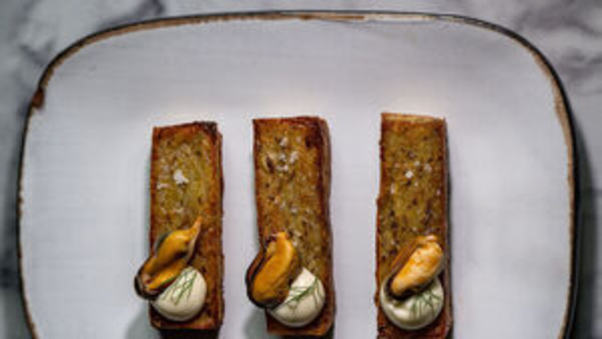 Potato rosti with anchovy mayonnaise
