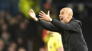 <p>Pep Guardiola wants to avoid VAR controversies – by winning comfortably. Pic: Danny Lawson/PA</p>