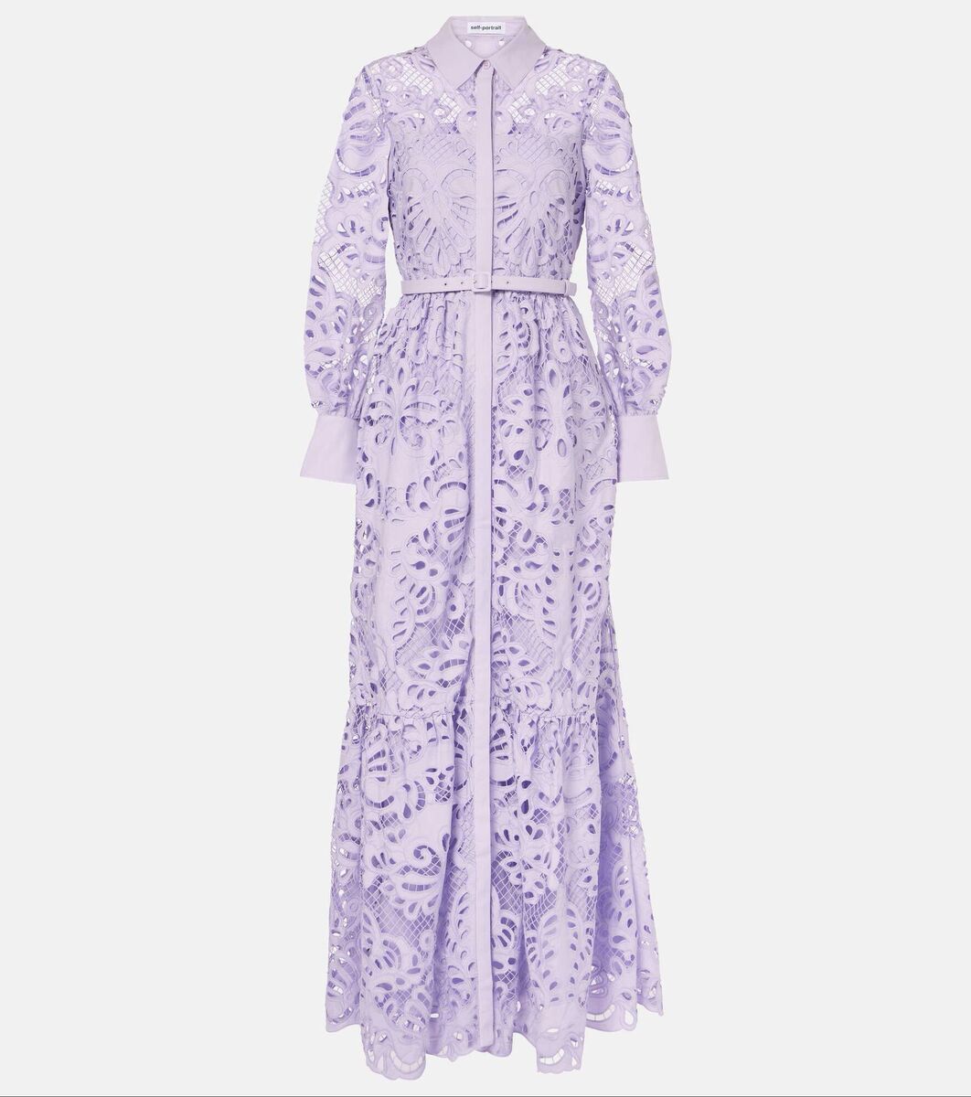 Cotton Lace Maxi Dress, €600, Self-Portrait at Mytheresa.