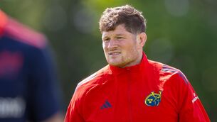<p>EMERGING LEADERS: Munster's Jack O'Donoghue during a training session. Pic: ©INPHO/Tom O’Hanlon</p>