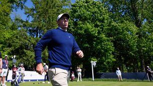 <p>TOETALLY FINE: Rory McIlroy grimaces as he walks off the fourth tee during a PGA Championship golf tournament practice round. Pic: AP Photo/Matt Slocum.</p> <p>TOETALLY FINE: Rory McIlroy grimaces as he walks off the fourth tee during a PGA Championship golf tournament practice round. Pic: AP Photo/Matt Slocum.</p>