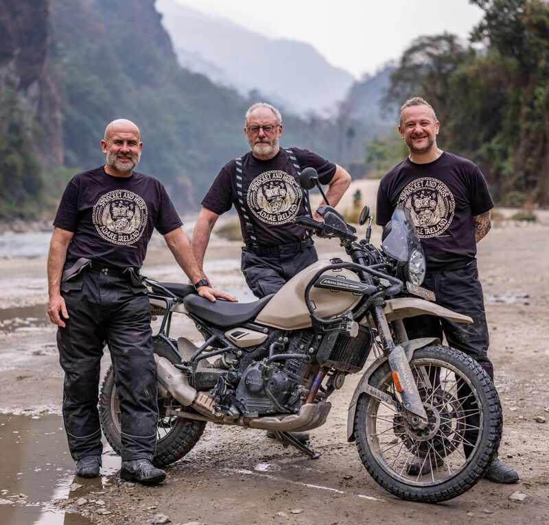 Ray Goggins, Liam Cunningham and PJ Gallagher in Nepal. Picture: RTE/Uncharted.