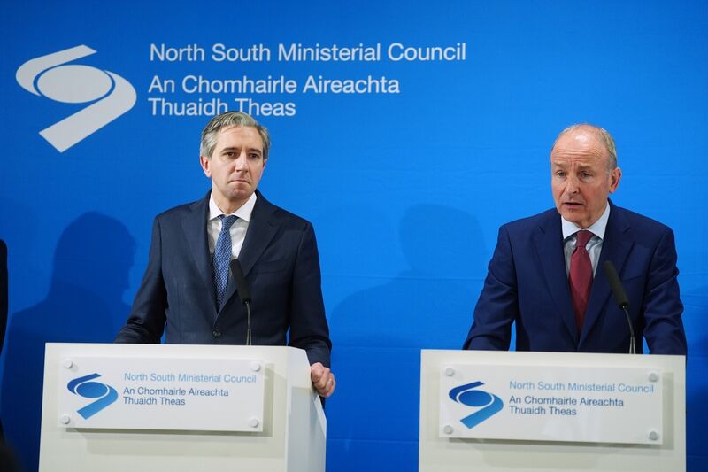 Tánaiste Simon Harris and Taoiseach Micheál Martin at last week's North South Ministerial Council meeting in Armagh. While Mr Harris is governing as part of a coalition, he will never have a better chance to dictate what his party stands for than Budget 2027. Picture: Brian Lawless/PA Tánaiste Simon Harris and Taoiseach Micheál Martin at last week's North South Ministerial Council meeting in Armagh. While Mr Harris is governing as part of a coalition, he will never have a better chance to dictate what his party stands for than Budget 2027. Picture: Brian Lawless/PA
