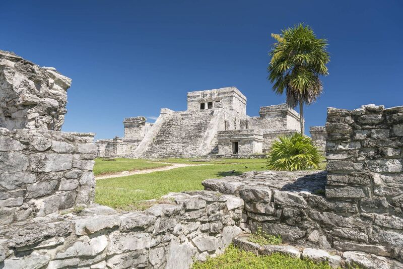 El Castillo, ancient Mayan ruins outside Tulum, Mexico 
