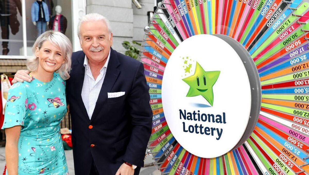 Marty Whelan and Sinead Kennedy in front of the iconic Winning Streak wheel Marty Whelan and Sinead Kennedy in front of the iconic Winning Streak wheel